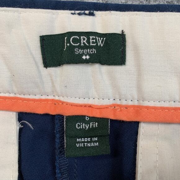 J Crew Pants Womens 6 Navy Stretch City Fit Skimmer Tapered Cropped Trousers - Picture 5 of 9